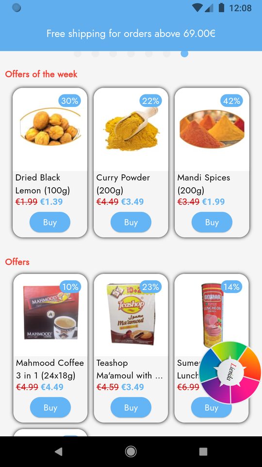 Angebote der Woche in der Lienda-Shop-App
